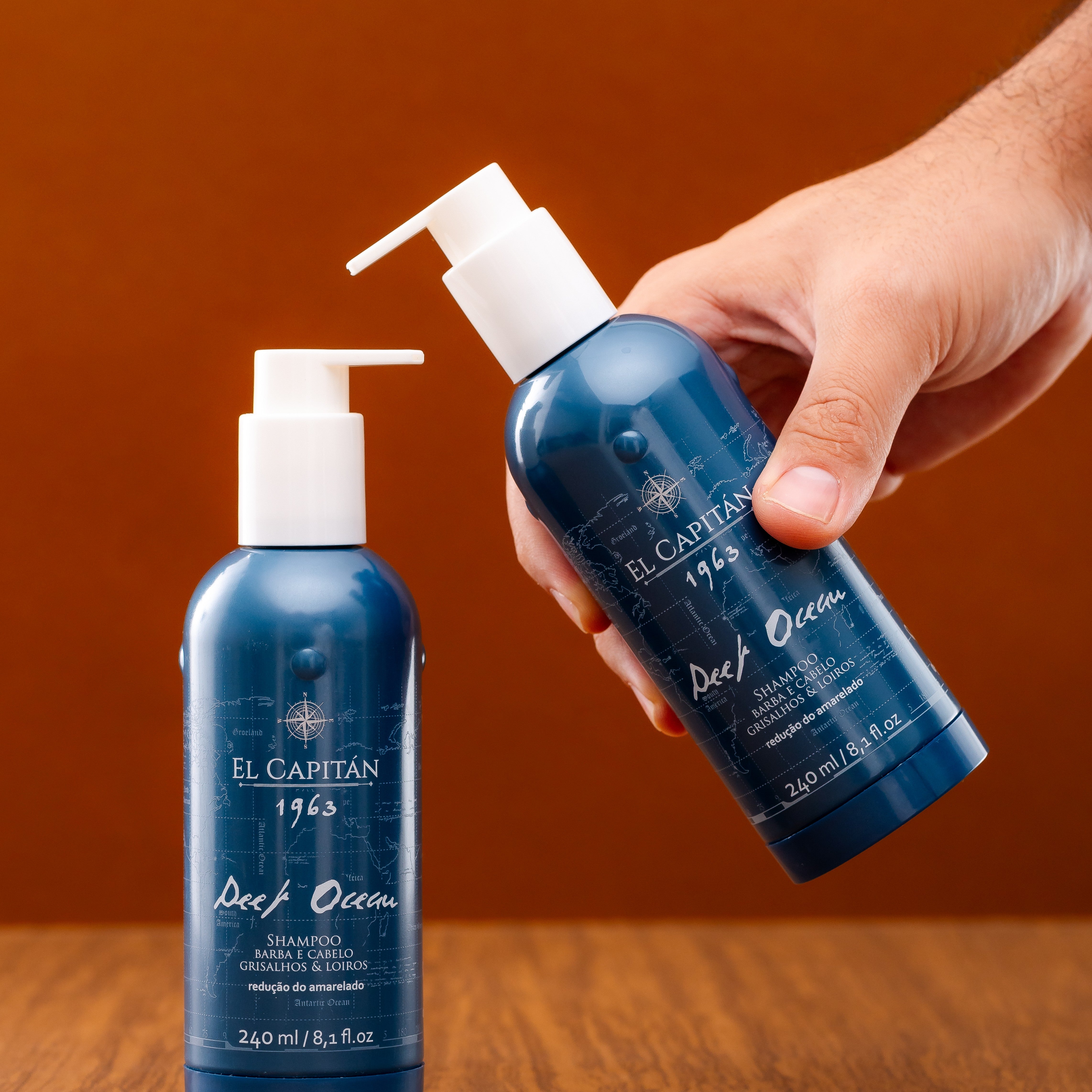 Shampoo Deep Ocean - Desamarelador para Cabelo e Barba