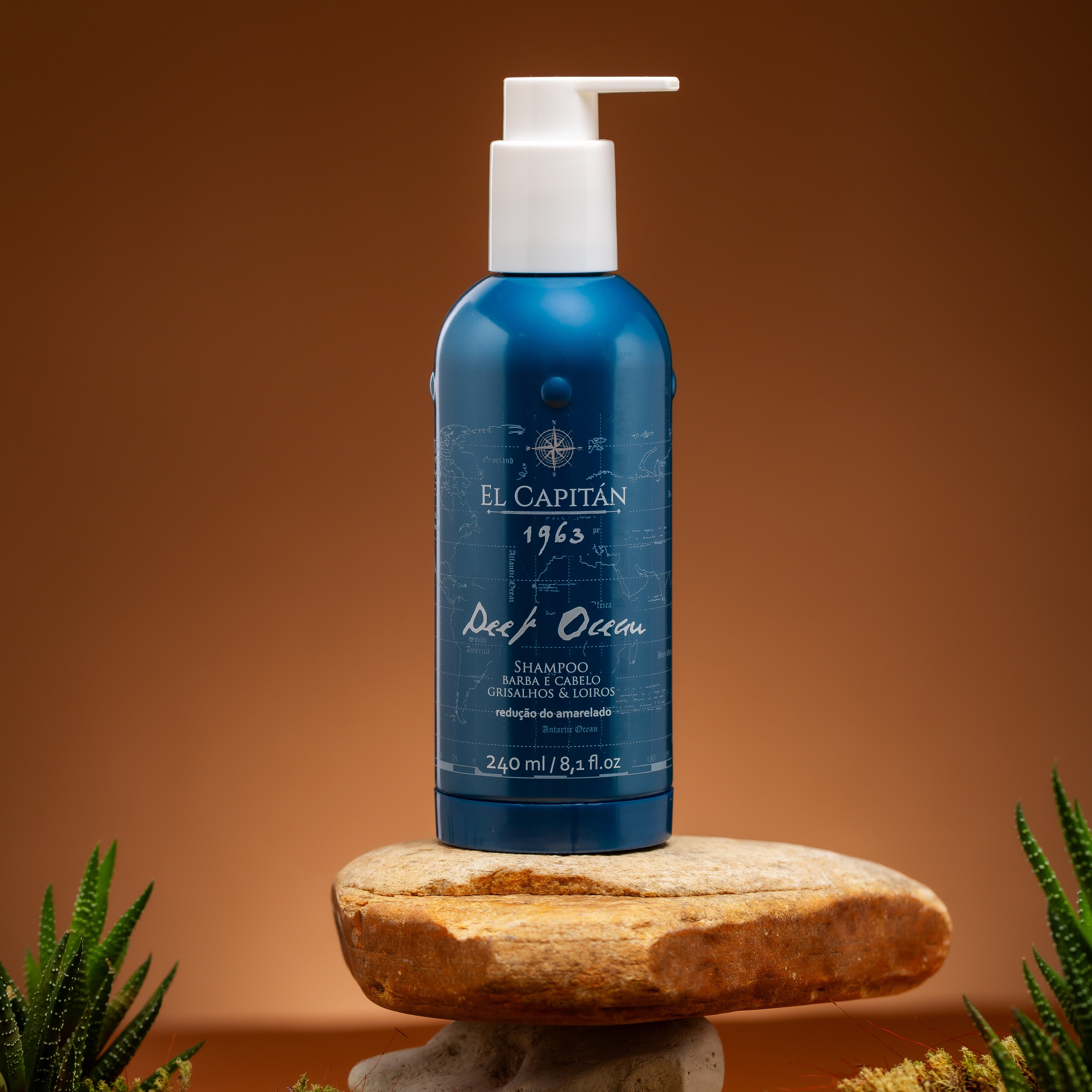 Shampoo Deep Ocean - Desamarelador para Cabelo e Barba