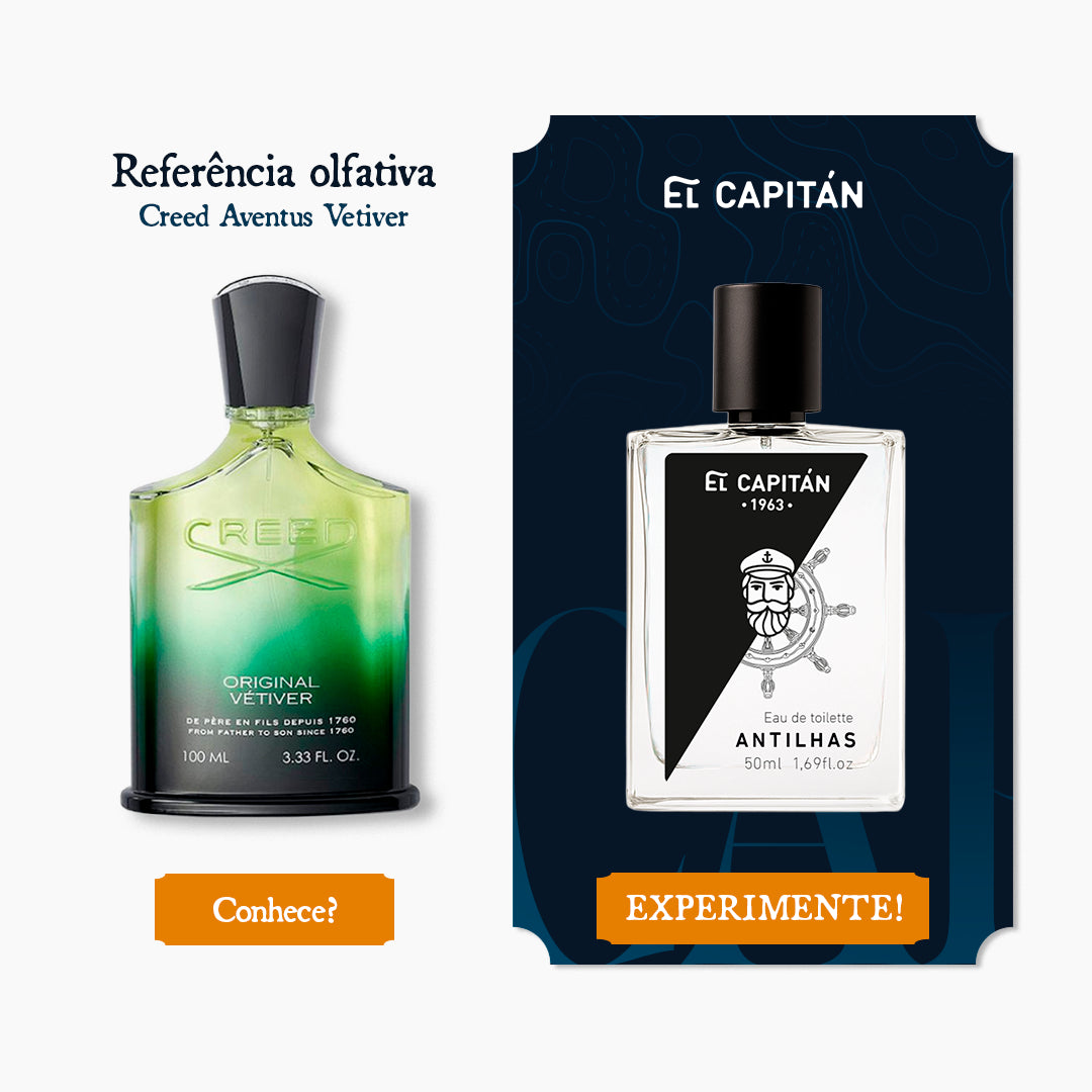 Perfume Antilhas 50ml (Inspirado Vetiver Creed)