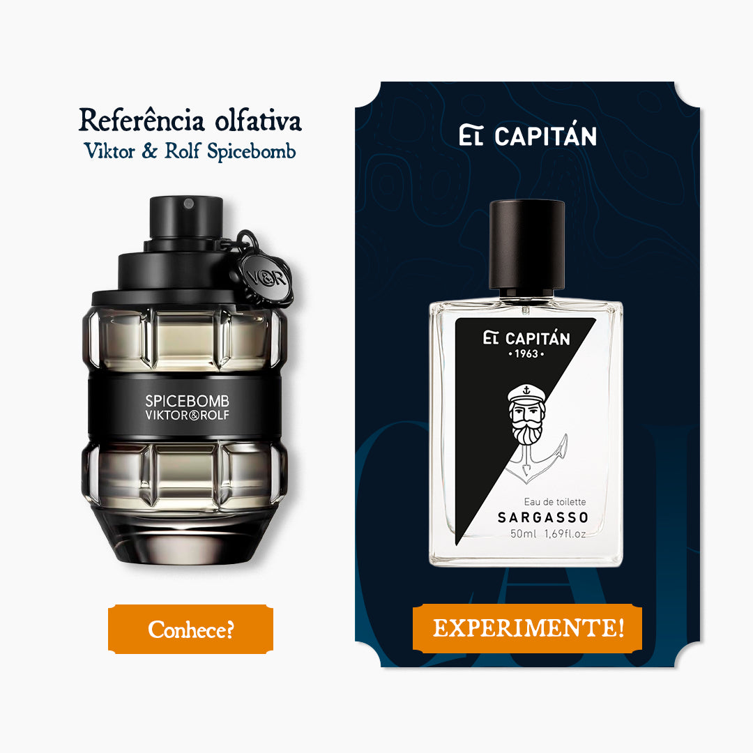 Perfume Sargasso 50ml (Inspirado Spicebomb Vitor&Rolf)