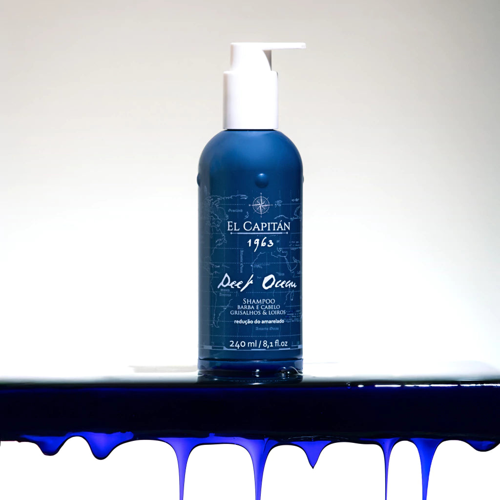 Shampoo Deep Ocean - Desamarelador para Cabelo e Barba