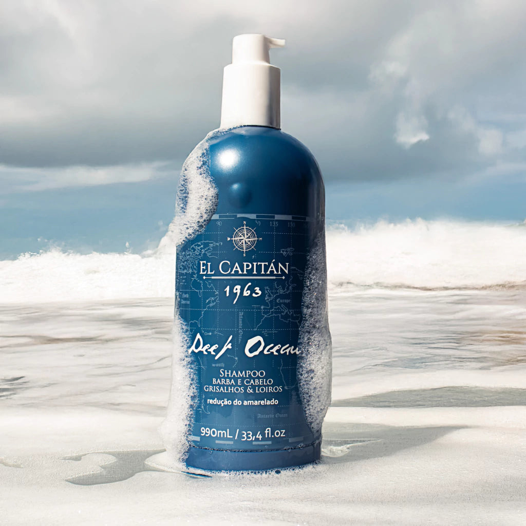 Shampoo Deep Ocean - Desamarelador para Cabelo e Barba